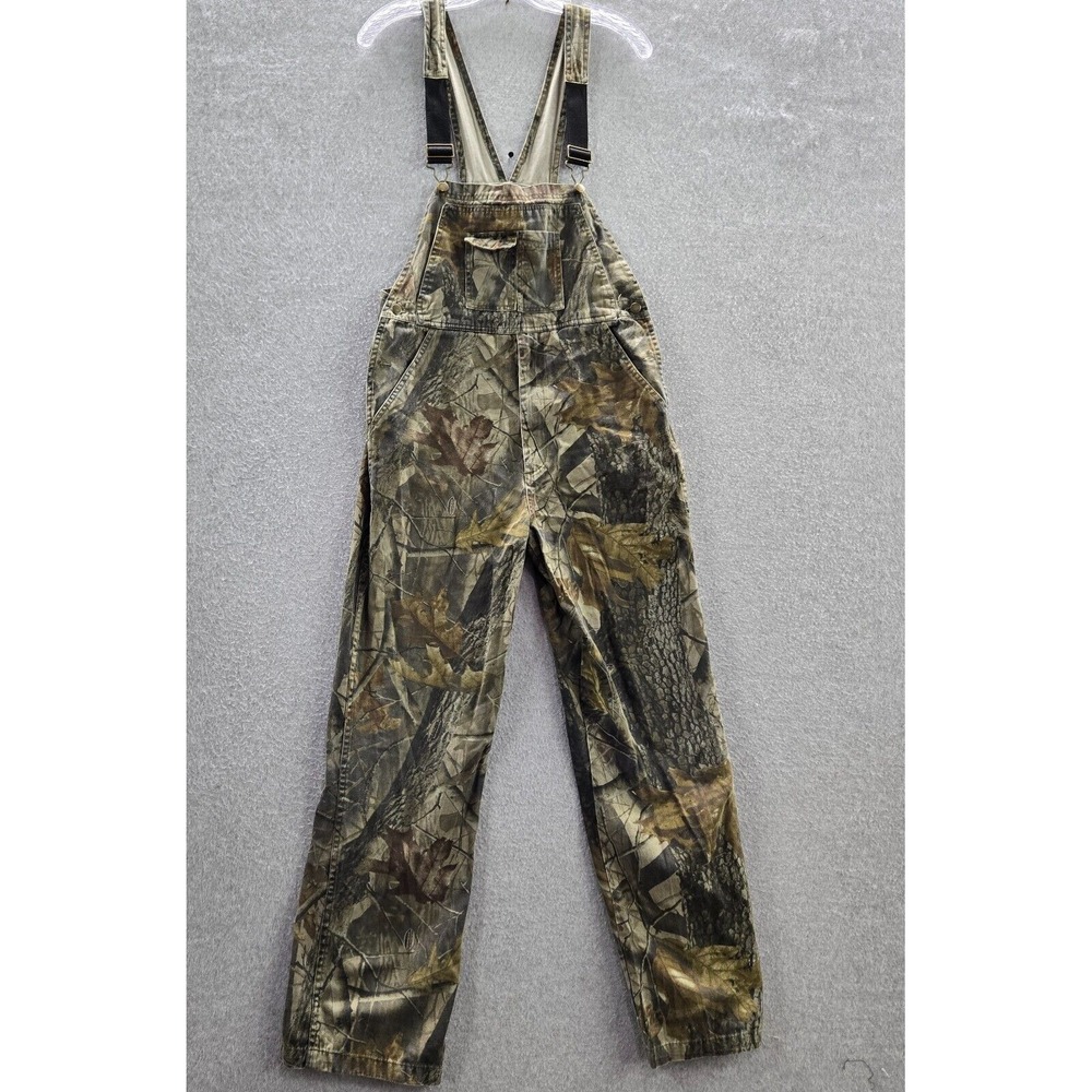 Outfitters Ridge Boys Pants 3XL Green Camo Overall Hunting Sleeveless 29" Inseam